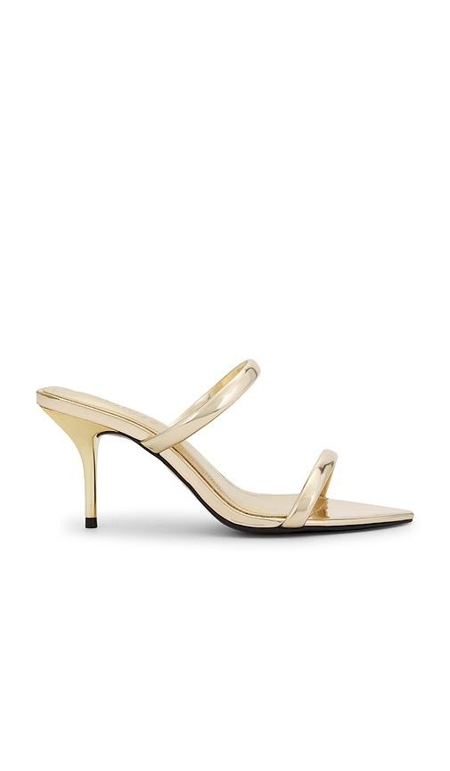 schutz nylle mule in metallic gold. - size 10 (also in 6, 6.5, 7, 7.5, 8, 8.5, 9, 9.5)