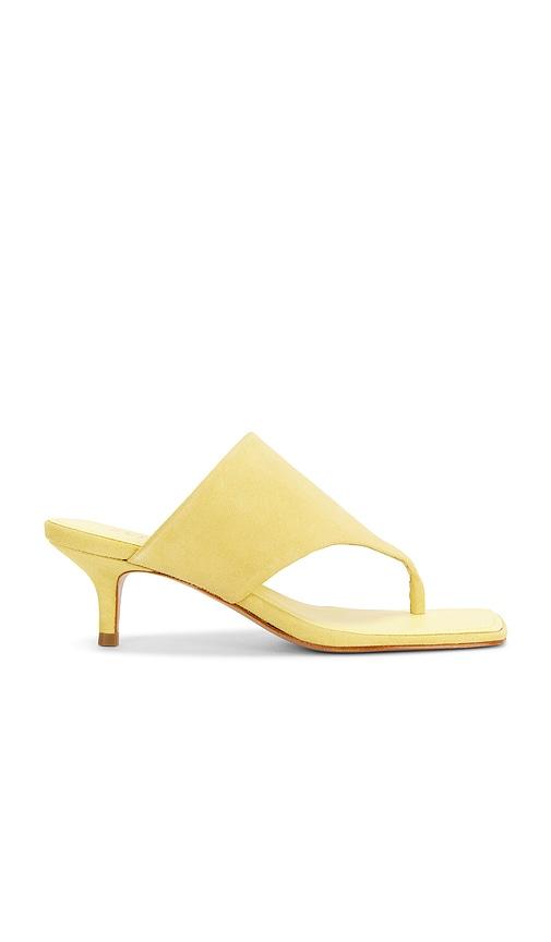 schutz sage mid stiletto sandal in yellow. - size 6 (also in 6.5, 7, 7.5, 8, 8.5, 9.5)