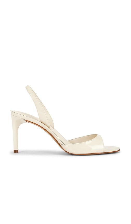 schutz scarlett mid slingback sandal in white. - size 10 (also in 9.5)