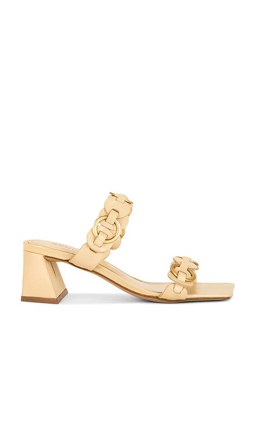 schutz selina mule in beige. - size 7.5 (also in 8, 8.5, 9.5)