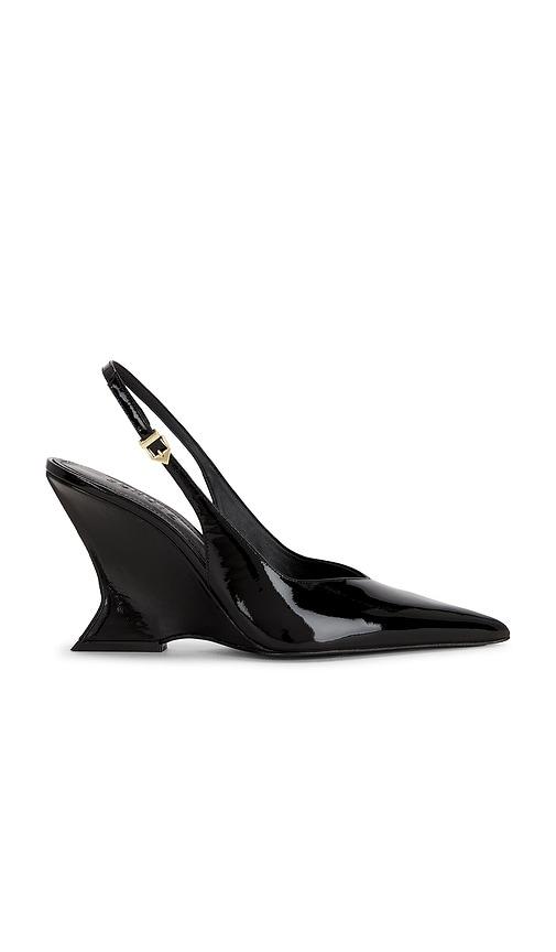 schutz siena buckle slingback pump in black. - size 6 (also in 6.5, 9)