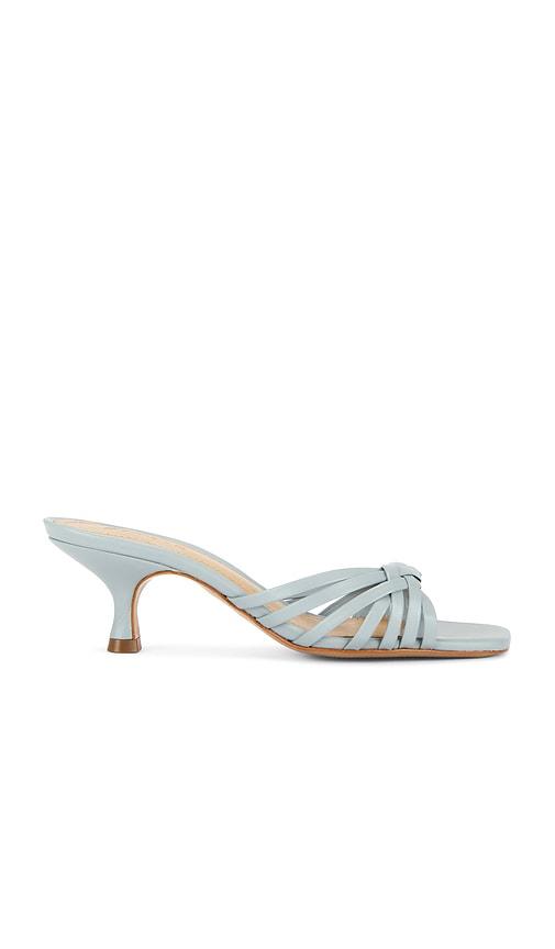 schutz tara mid mule in baby blue. - size 10 (also in 9.5)