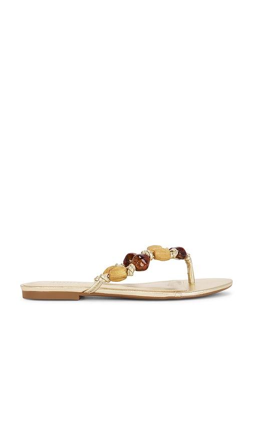 schutz x revolve sapphire sandal in metallic gold. - size 10 (also in 6, 6.5, 7, 7.5, 8, 8.5, 9, 9.5)
