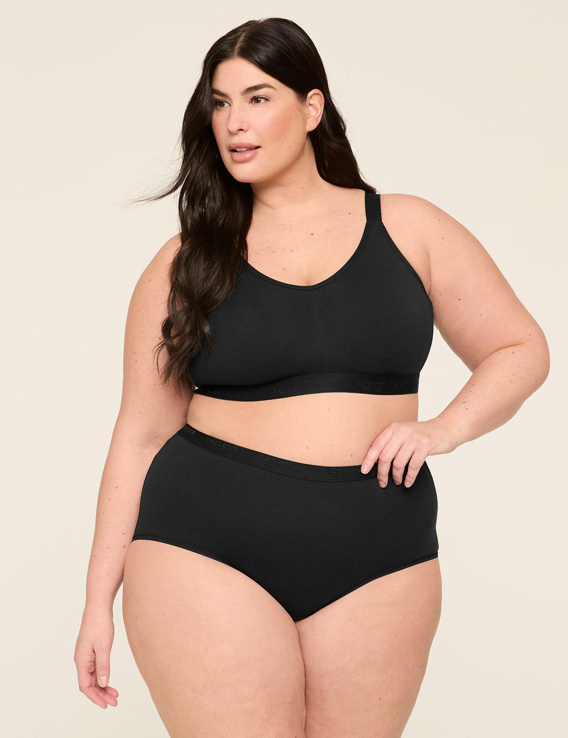 scoop-neck unlined no-wire bra