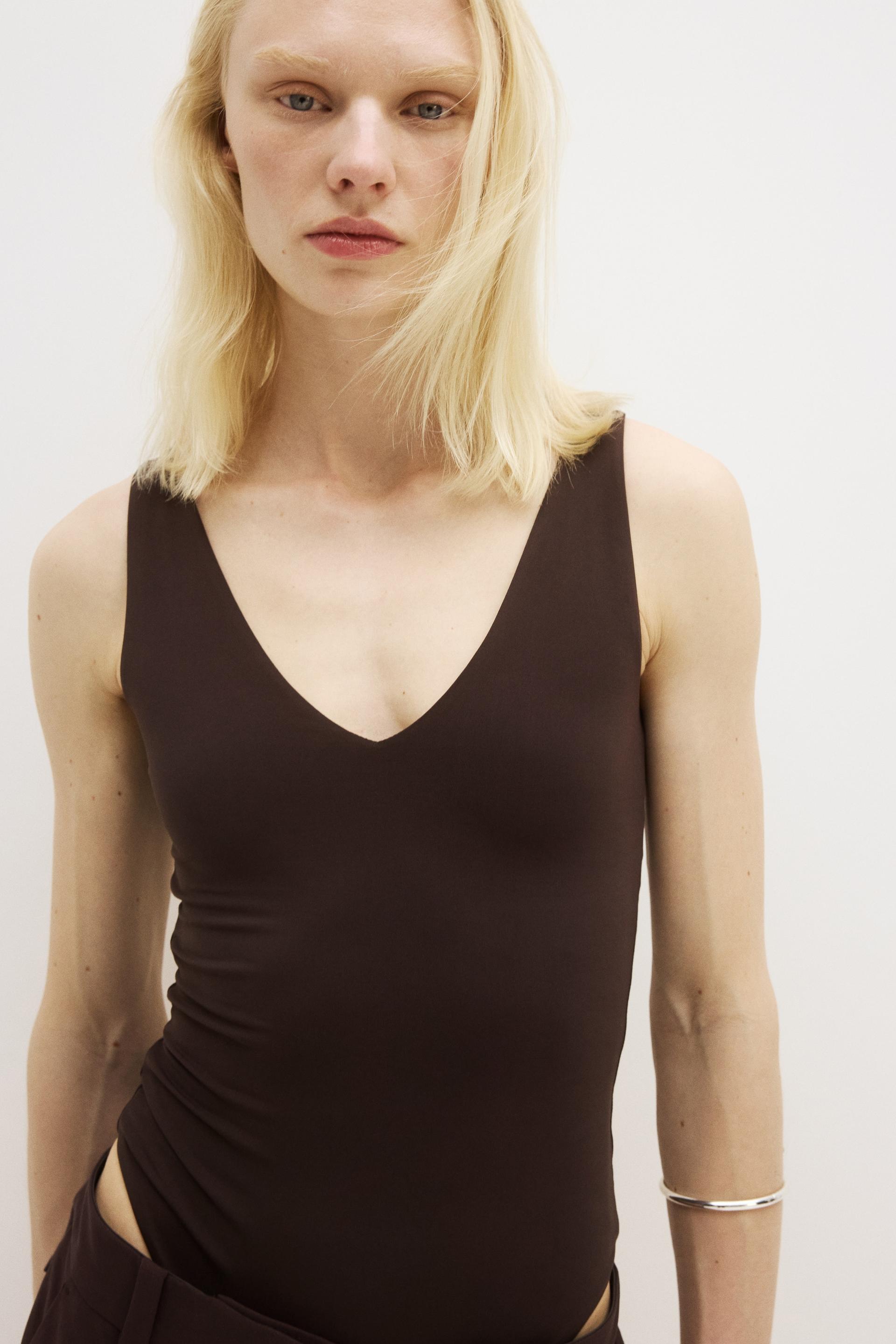 sculpting sleeveless thong bodysuit