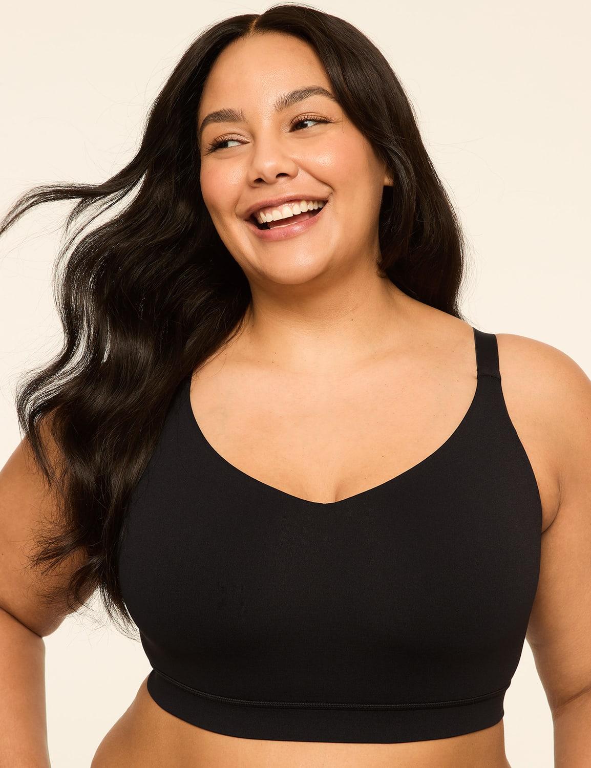 seamless v-neck bralette