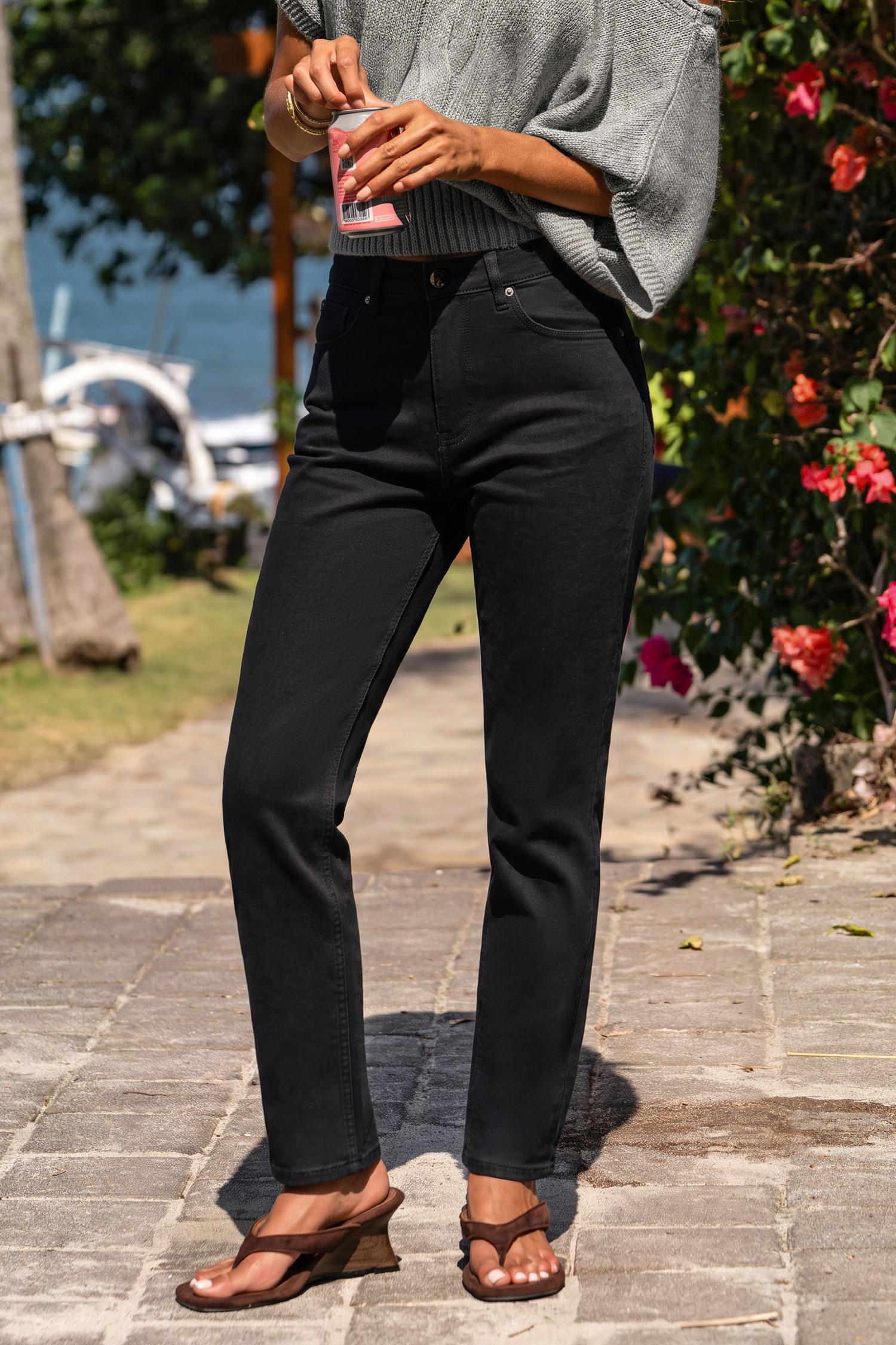 second nature black jeans - l