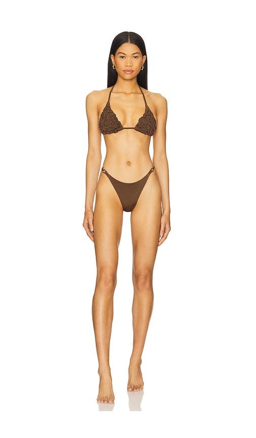 selia richwood lia bikini set in chocolate. - size m (also in xs)