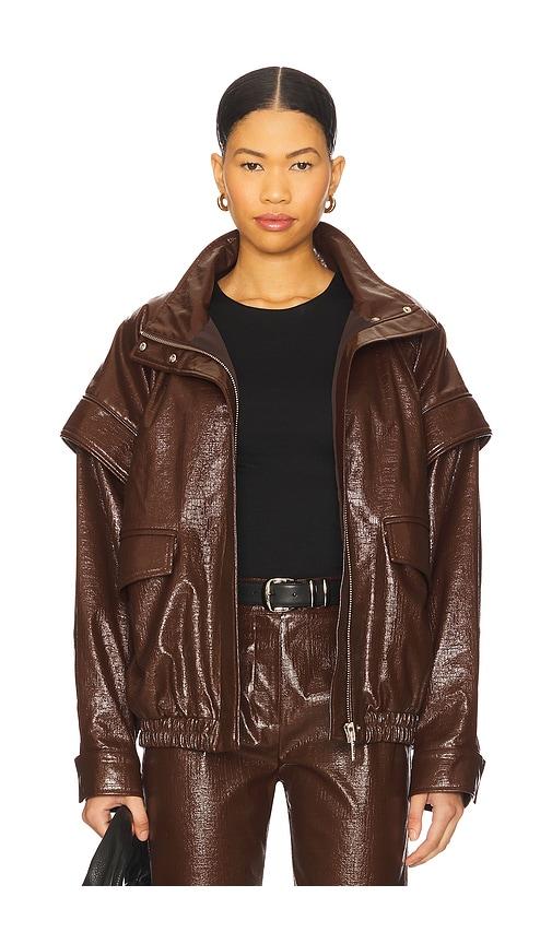 selmacilek kyoto jacket in brown. - size l (also in s, xs, m)