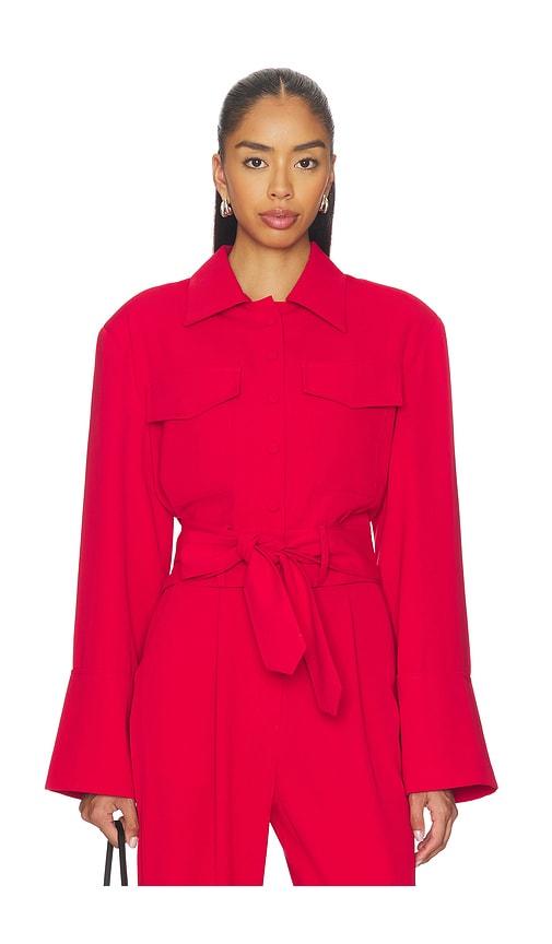 selmacilek reign jacket in red. - size l (also in xs, s, m)