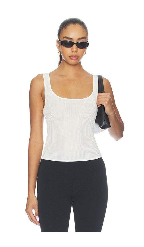 seroya alberta tank in white. - size l (also in xxs, xs, s, m, xl)