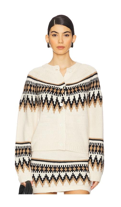 seroya amaya cardigan in cream. - size l (also in m, s)
