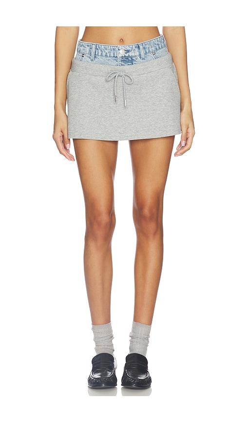 seroya bertha skirt in grey. - size s (also in xs)