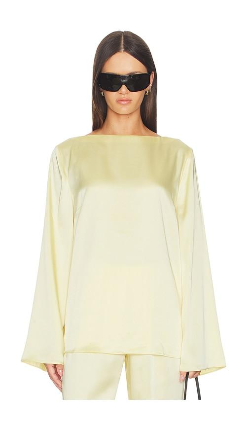 seroya blaine blouse in yellow. - size s (also in xs, xxs)