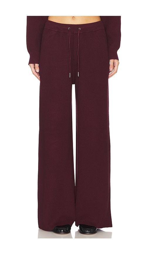 seroya camila sweatpant in wine. - size s (also in xs)