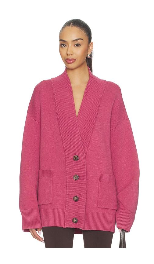 seroya carley cardigan in pink. - size s (also in xs)