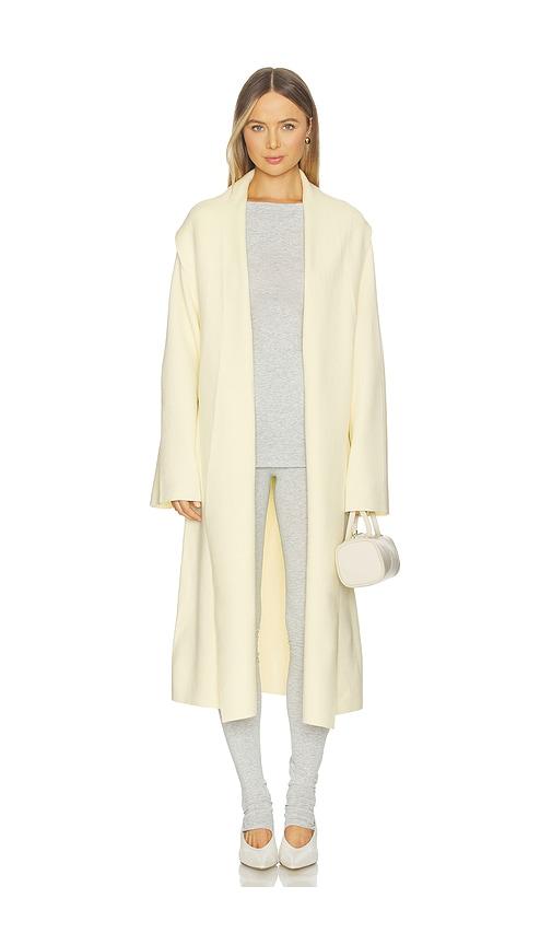 seroya crosby sweater duster in lemon. - size l (also in xs, s, m)