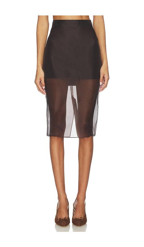 seroya elda skirt in brown. - size s (also in xxs)