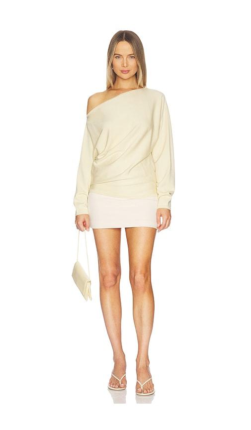 seroya ethel dress in lemon. - size m (also in xxs, xs, s, xl)