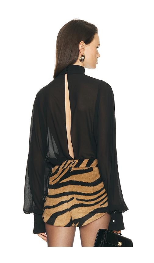 seroya farran blouse in black. - size l (also in xs, s, m)