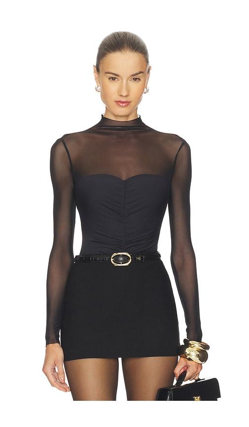 seroya fede bodysuit in black. - size l (also in s, xs)