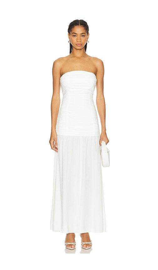 seroya gardenia maxi dress in white. - size l (also in s, m)