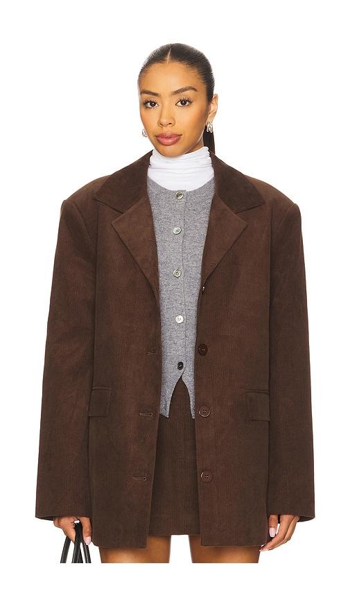 seroya hera blazer in chocolate. - size s (also in xl)
