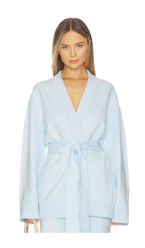 seroya honor cardigan in baby blue. - size l (also in xs, s, m, xl)