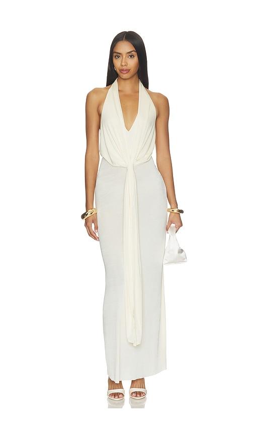 seroya kayla dress in cream. - size l (also in xs, s, m)