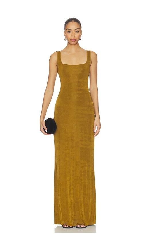 seroya luna dress in olive. - size l (also in xs, s)