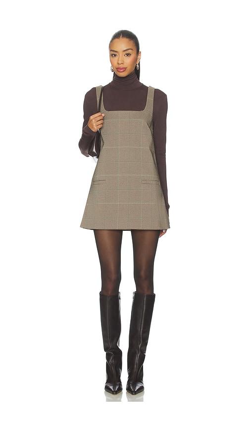 seroya malena dress in brown. - size l (also in s)