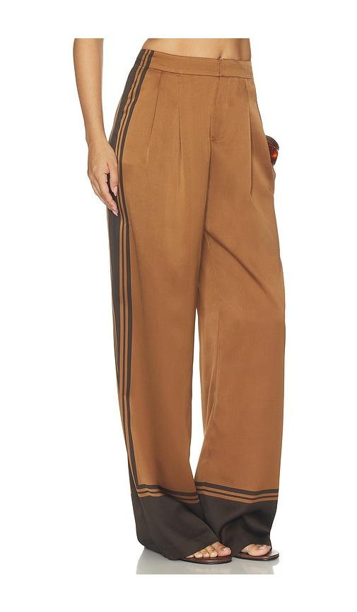seroya marlowe satin pant in multi. - size l (also in xs, s, xxl)
