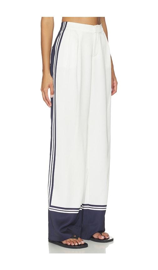 seroya marlowe satin pant in white. - size l (also in s, xl)