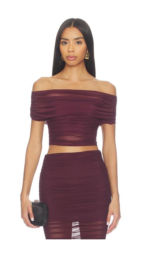 seroya marsh top in wine. - size m (also in xs, s)