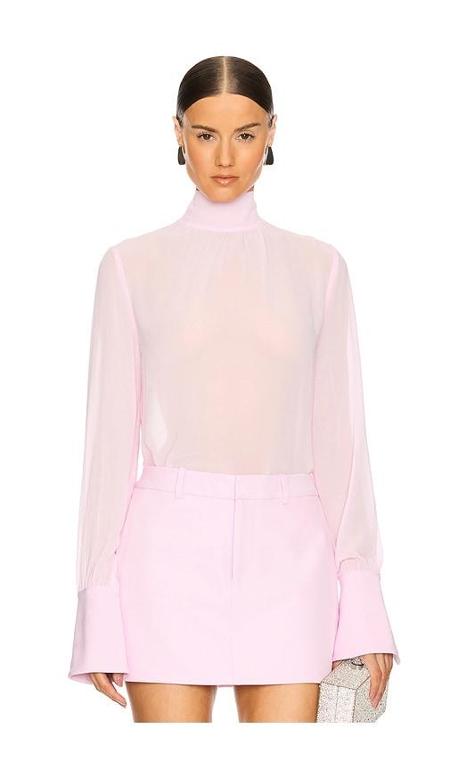 seroya mary blouse in pink. - size l (also in xxs, xs, s, m, xl)