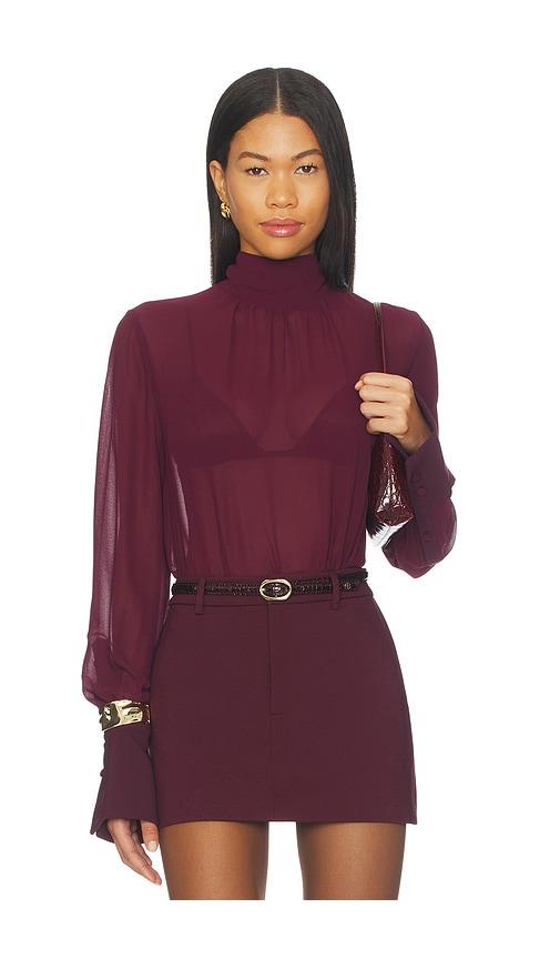 seroya mary top in wine. - size m (also in xs, s)