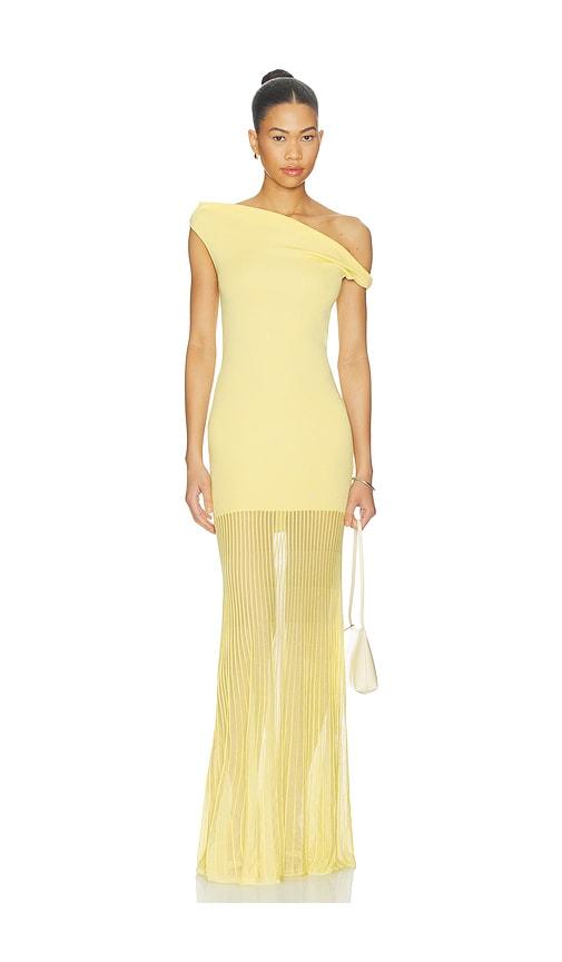 seroya maxime dress in yellow. - size m (also in xs)