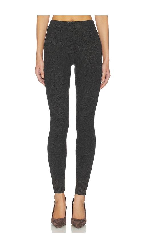 seroya mish knit legging in charcoal. - size l (also in s, m)