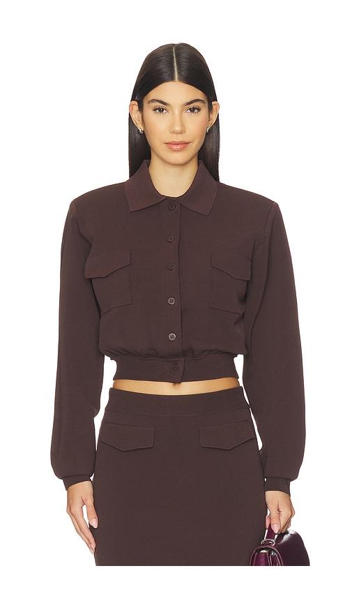seroya ophelia sweater in brown. - size l (also in m, s, xs)