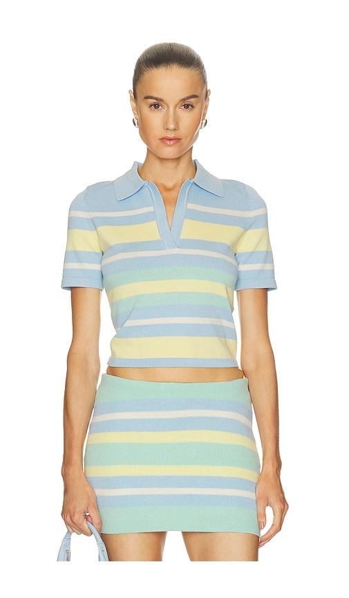 seroya panie knit top in mint. - size l (also in xxs, xs, s, m)