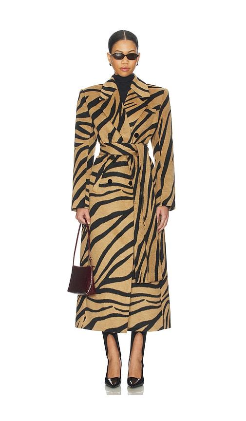 seroya petal coat in brown. - size m (also in s)