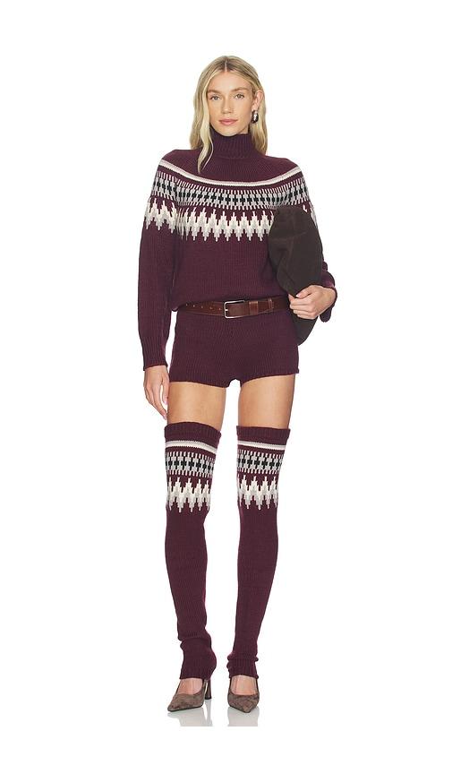 seroya rocky romper in wine. - size m (also in s, xs)