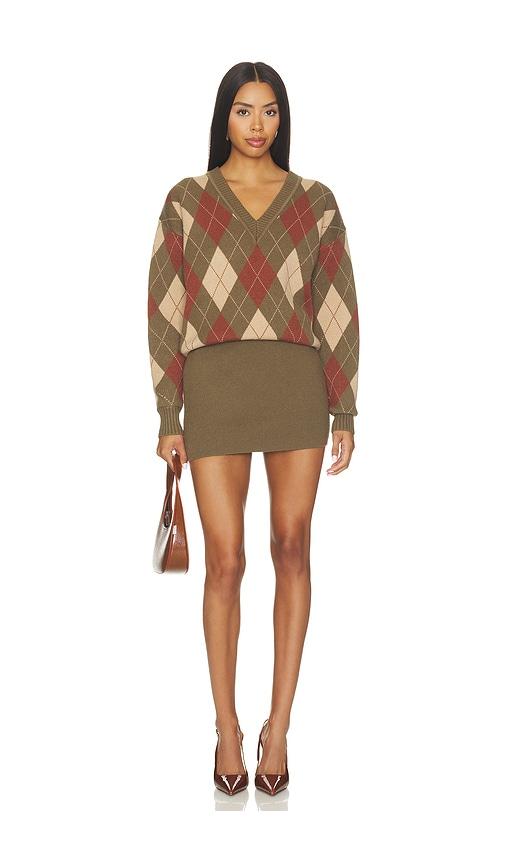 seroya savvy sweater dress in green. - size l (also in m, s, xl, xs, xxs)
