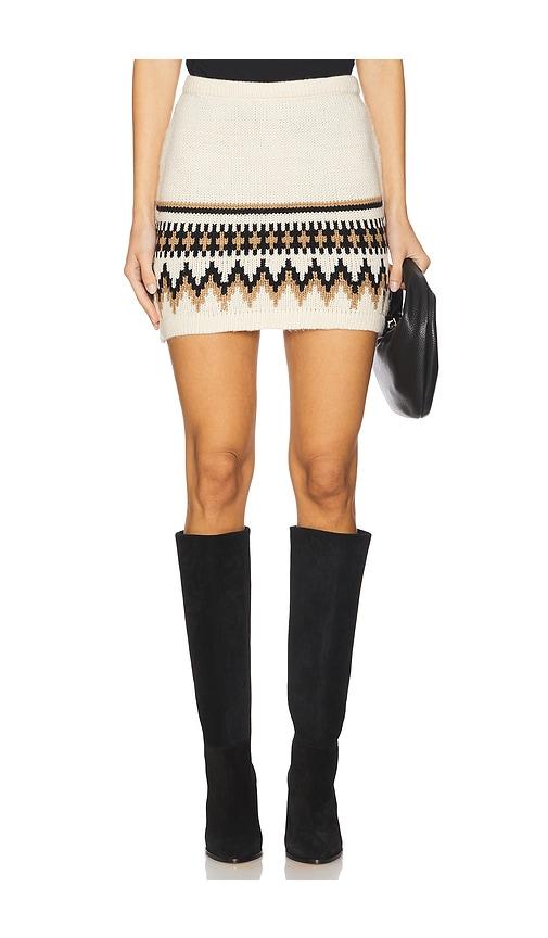 seroya sierra mini skirt in cream. - size s (also in xxs)