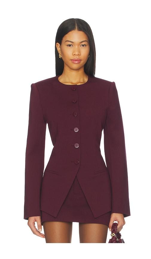seroya susanna blazer in wine. - size m (also in s, xs)