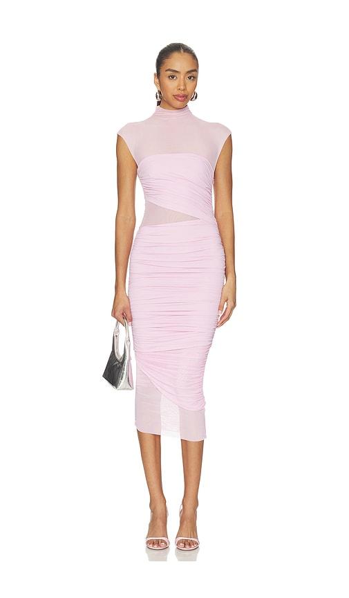 seroya tabitha dress in pink. - size l (also in xxs, xs, s, m)