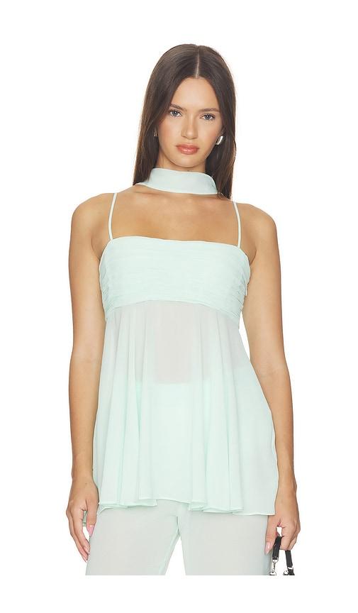 seroya tamara top in blue. - size l (also in m, s, xs)