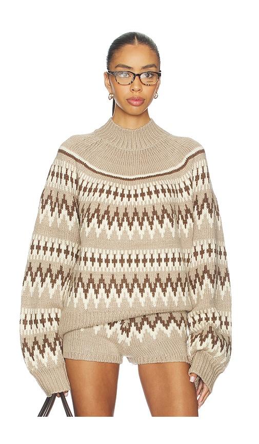 seroya tirza sweater in tan,brown. - size l (also in m)