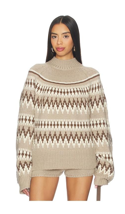 seroya tirza sweater in taupe. - size m (also in xl)