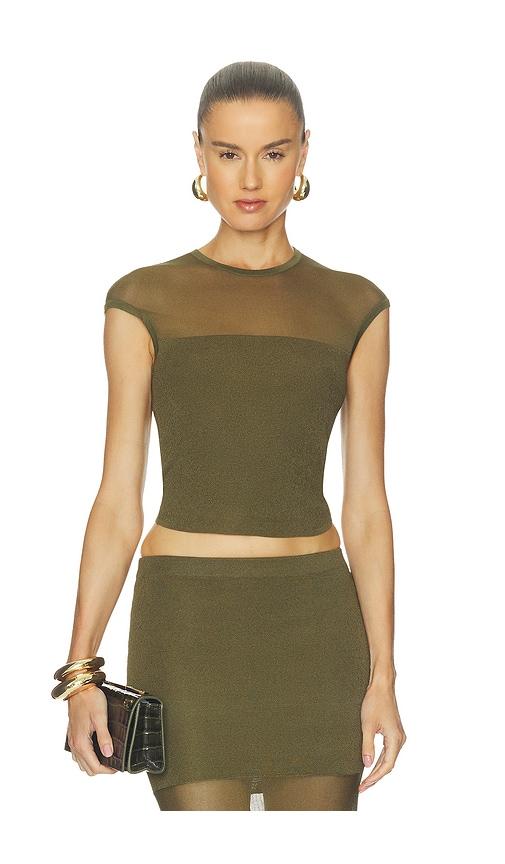 seroya whitney top in olive. - size s (also in xl, xs, xxs)